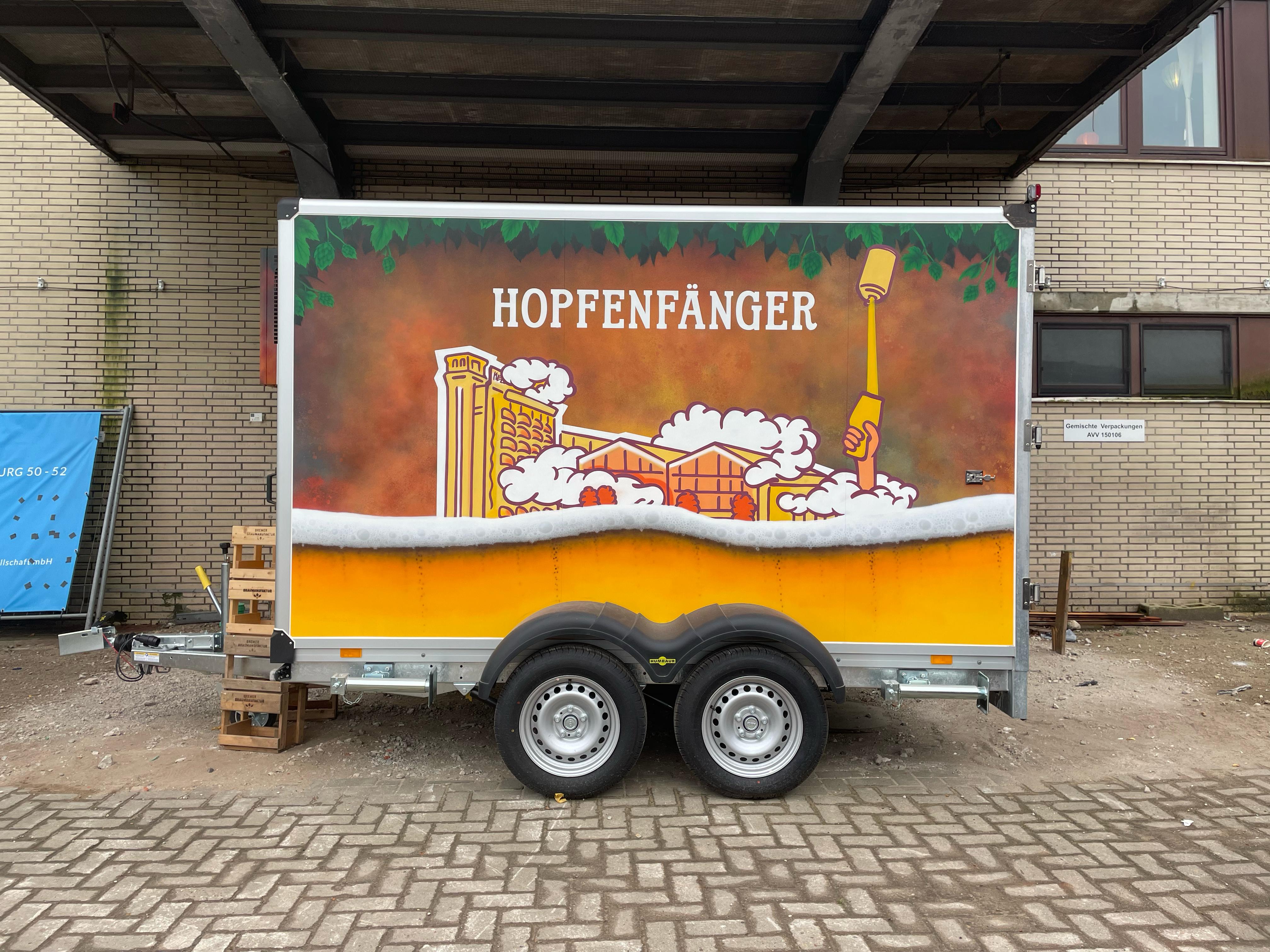 Hopfenfänger Mobiler Event Trailer Sonderlackierung